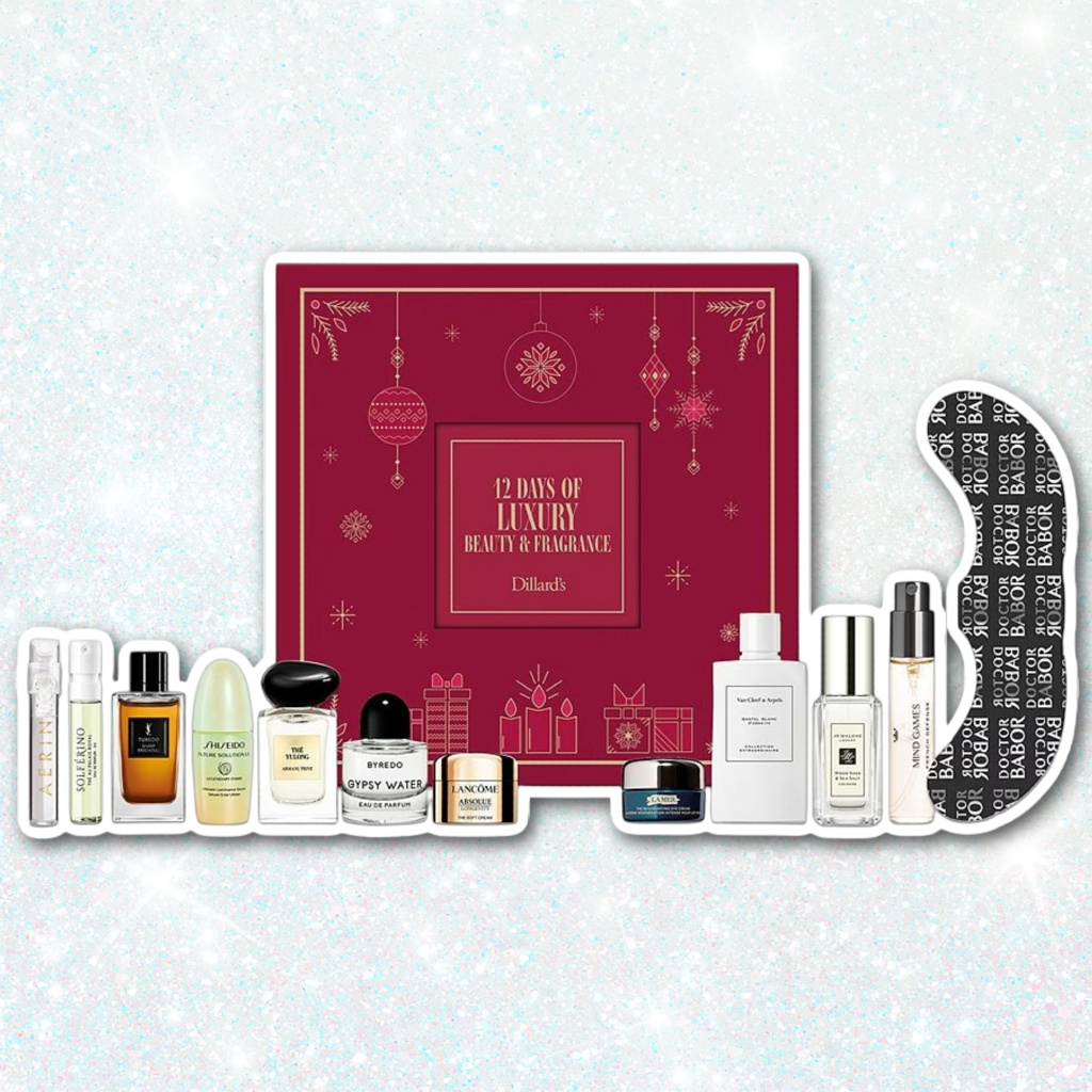 Dillard's 12 Days of Luxury Beauty Advent Calendar 2026 Spoilers!