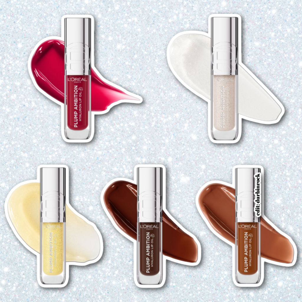 L'Oreal Plump Ambition Les Pâtisseries Lip Oil Collection