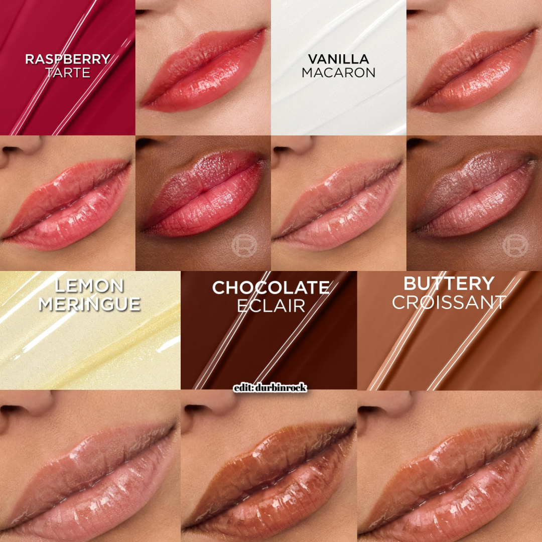 L'Oreal Plump Ambition Les Pâtisseries Lip Oil Collection