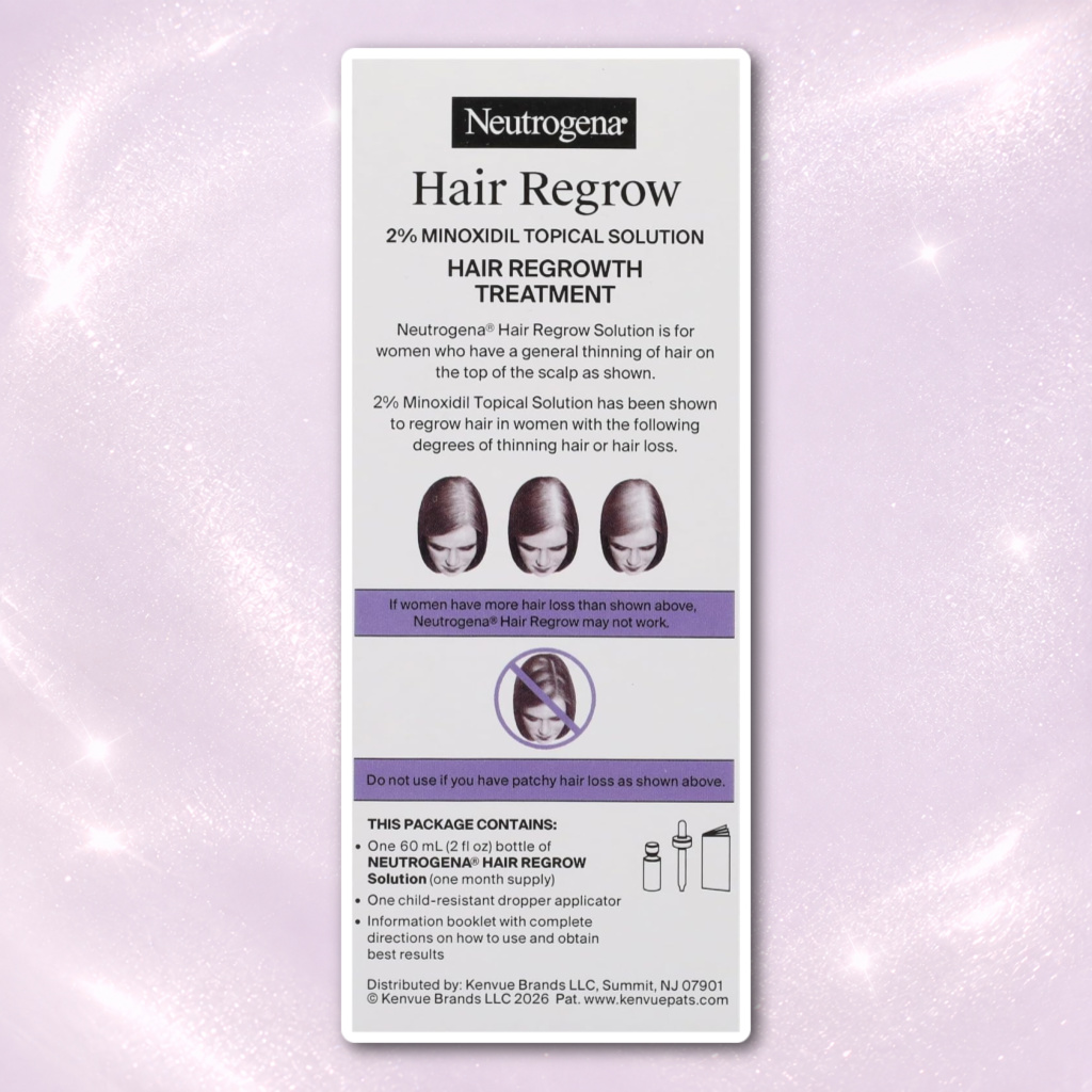 Neutrogena Hair Regrow 2% Minoxidil Hair Regrowth Treatment