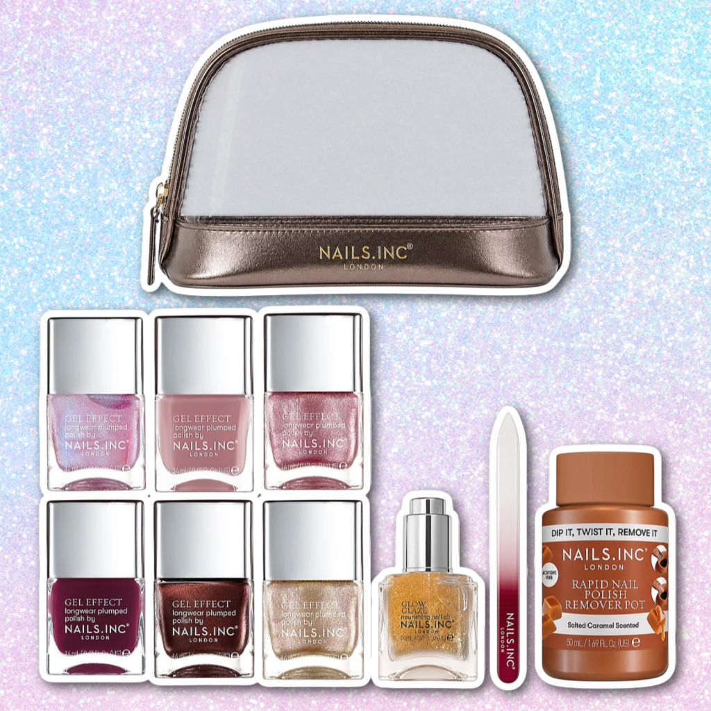 QVC TSV Nails Inc Glow Glaze 9 Piece Gel Collection £35 (worth £110)