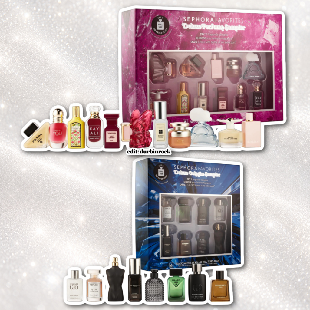 Sephora Holiday Deluxe Perfume & Cologne Sampler Sets