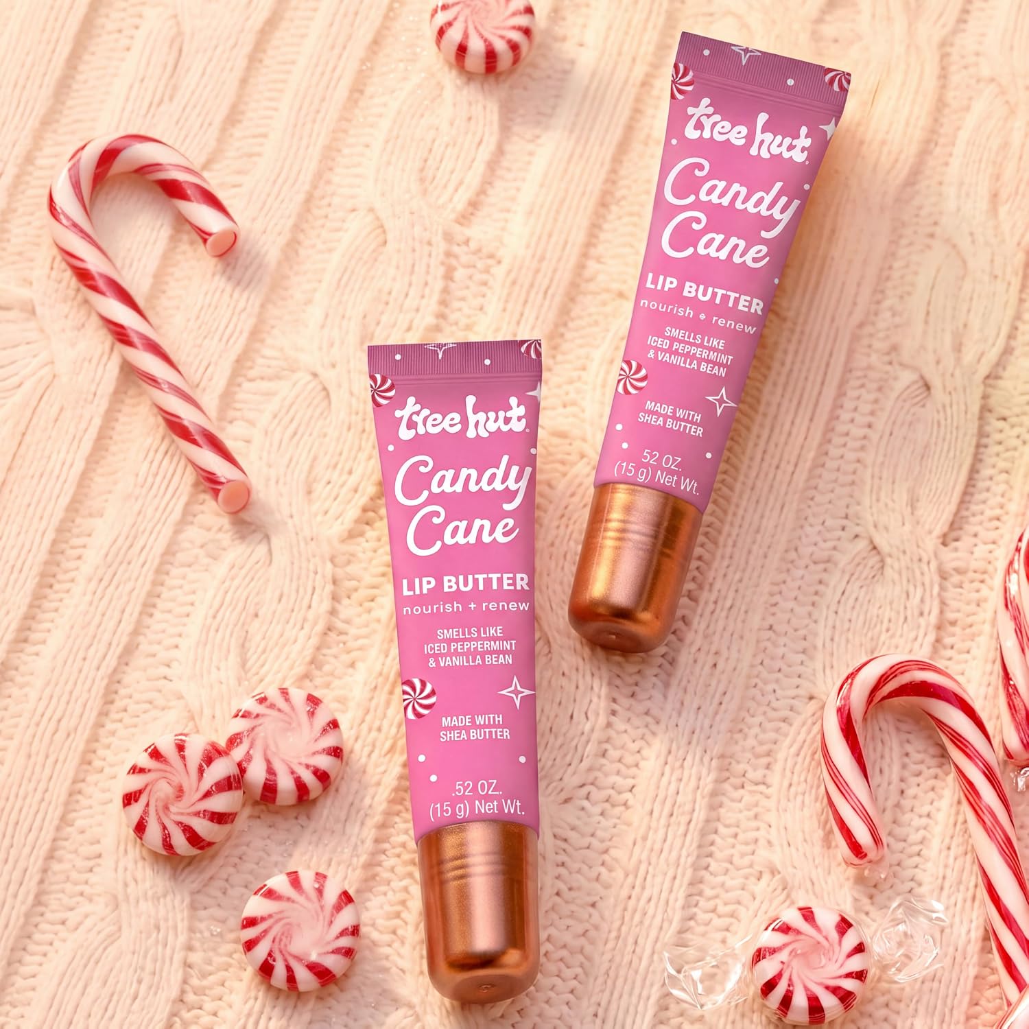 Tree Hut Holiday Candy Cane Lip Butter
